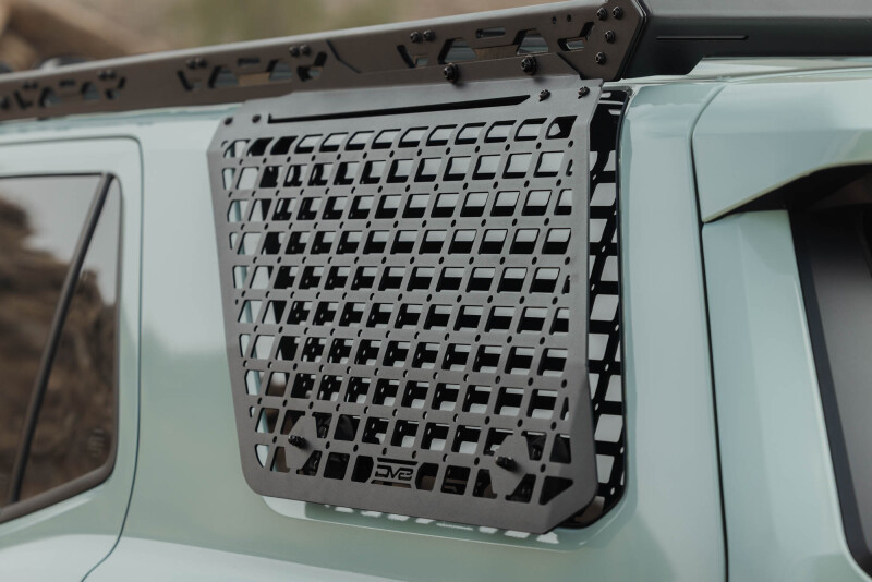 Toyota 4Runner Exterior Window Molle - Driver Side - DV8 Offroad - For DV8 Roof Rack - Black Powder Coated - `25-`26